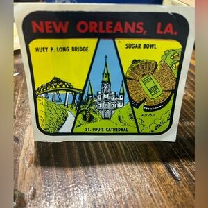 Lindgren Turner Co. New Orleans LA Vintage Water Xfer Decals for Cars & Luggage